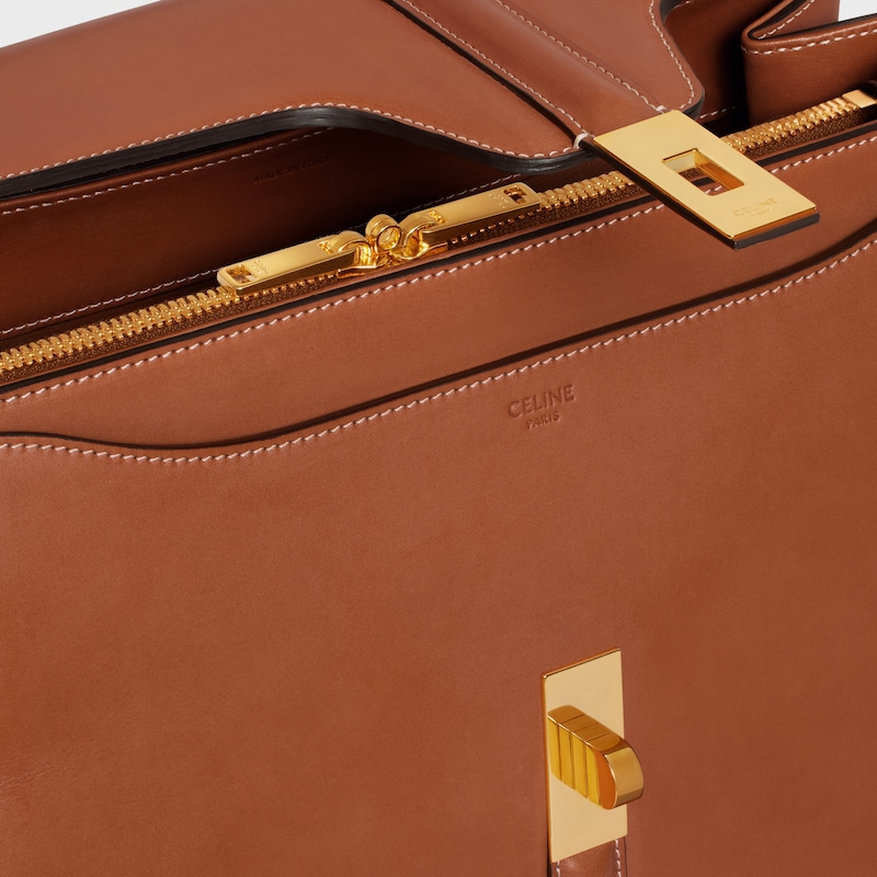 borsa classique 16 in pelle di vitello naturale
