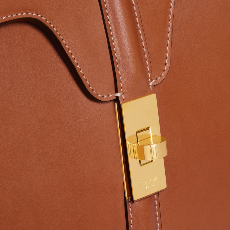 borsa classique 16 in pelle di vitello naturale