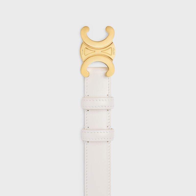 cintura triomphe media da 25 mm in pelle taurillon