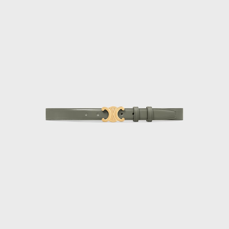 cintura triomphe media da 25 mm in pelle taurillon
