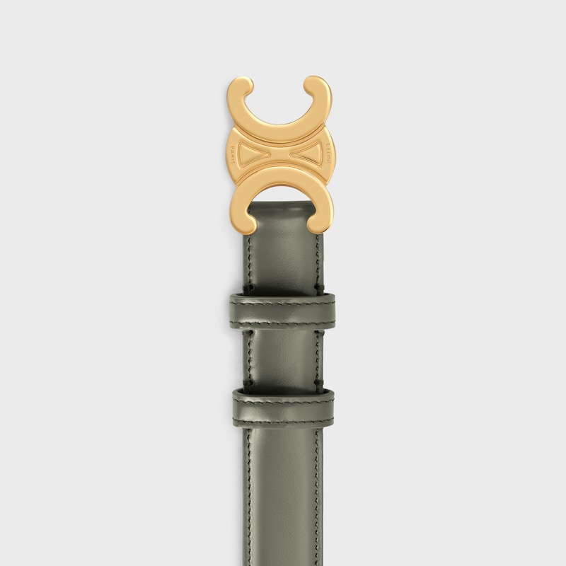 cintura triomphe media da 25 mm in pelle taurillon