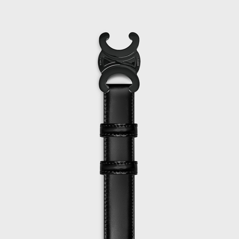 cintura triomphe media da 25 mm in pelle taurillon