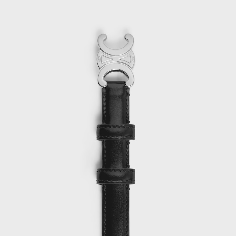 cintura triomphe piccola da 18 mm in pelle taurillon