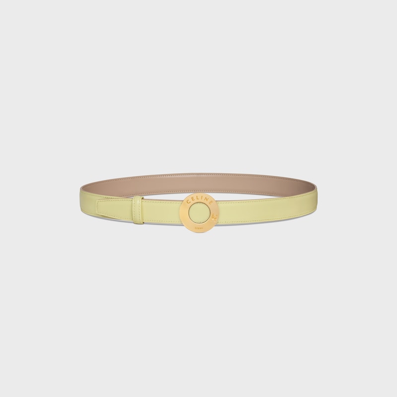fibbia a disco celine e cinturino reversibile 25 mm