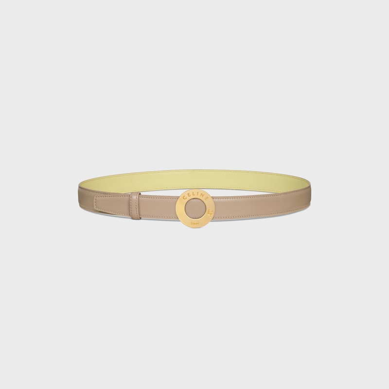 fibbia a disco celine e cinturino reversibile 25 mm