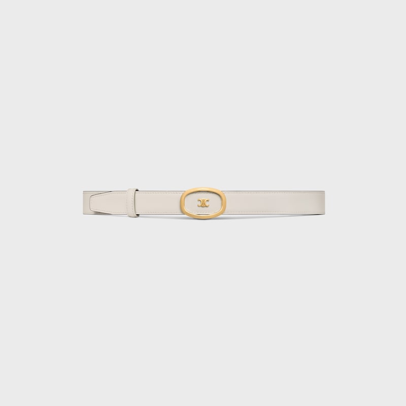 cintura celine alix reversibile media da 25 mm in taurillon