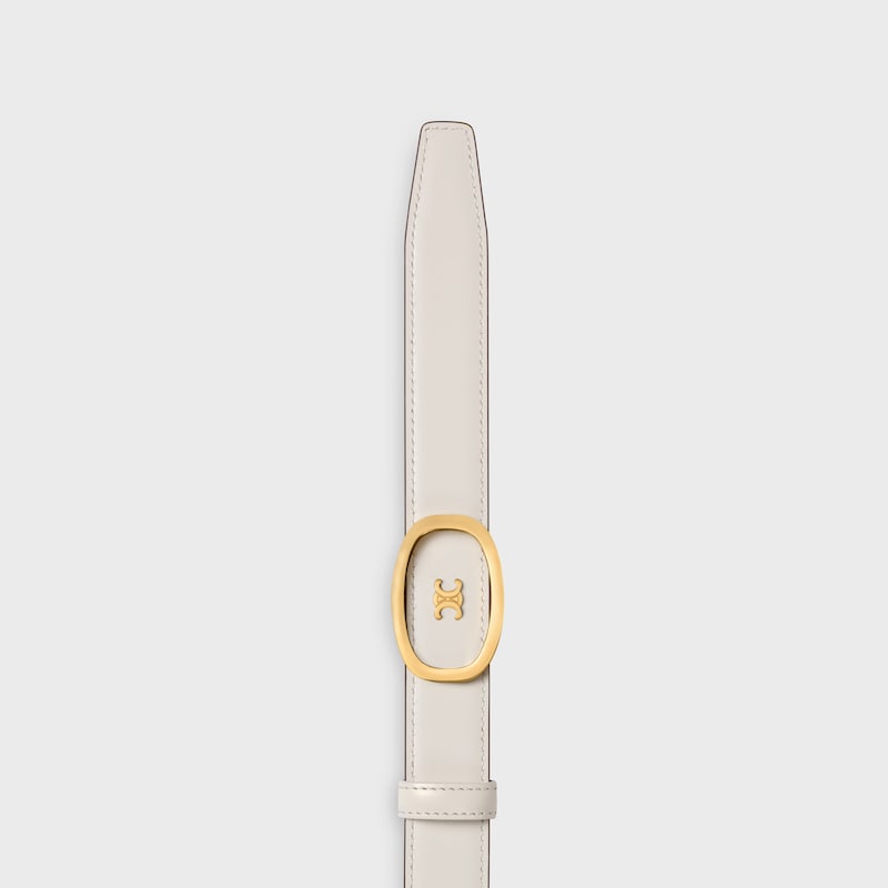 cintura celine alix reversibile media da 25 mm in taurillon