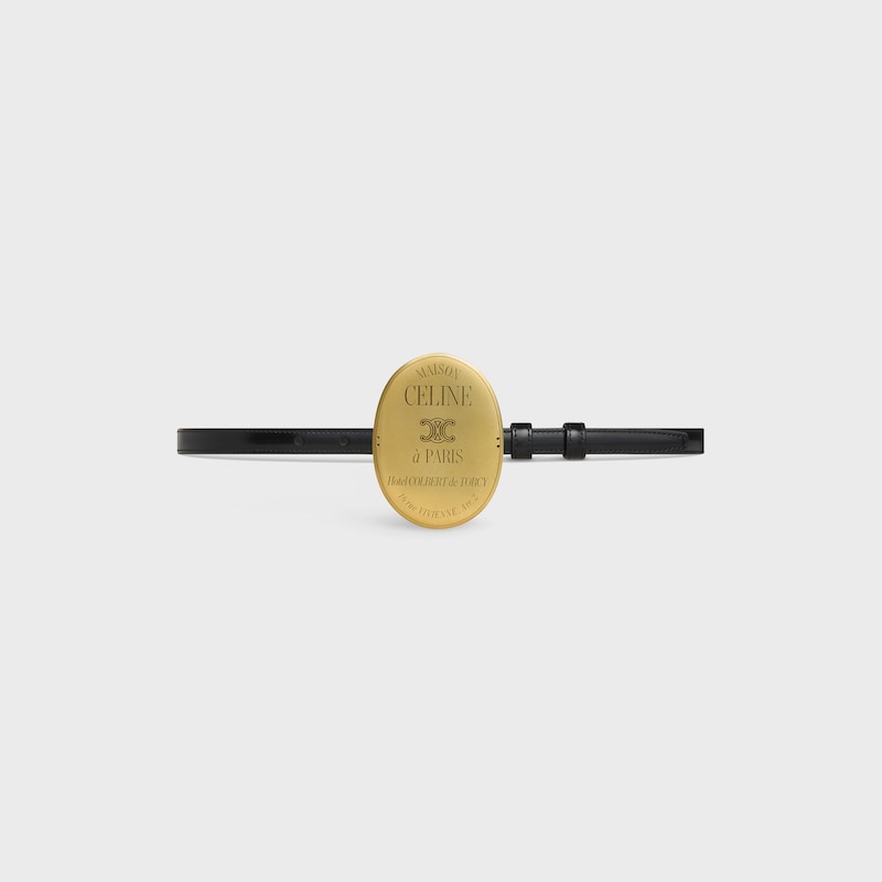cintura teen maison celine 13mm in pelle taurillon