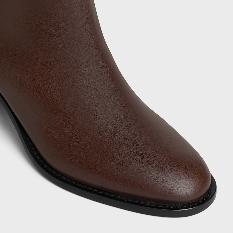 stivale alto celine garance triomphe con cinturino in pelle di vitello