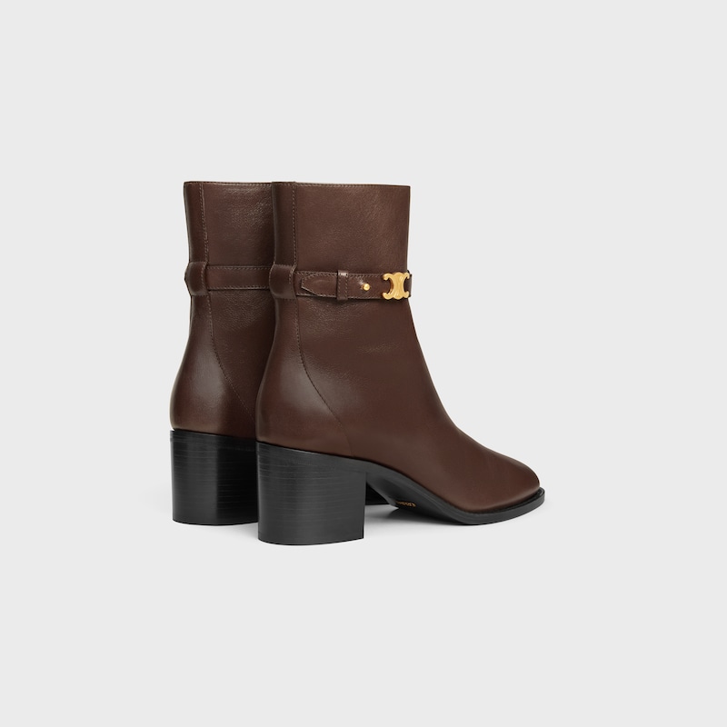 stivale celine garance triomphe con cinturino in pelle di vitello