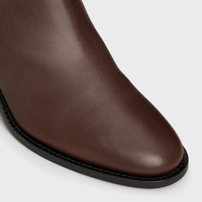 stivale celine garance triomphe con cinturino in pelle di vitello