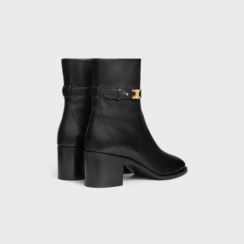 stivale celine garance triomphe con cinturino in pelle di vitello