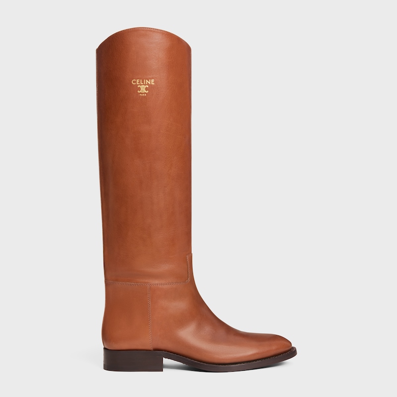 stivale da cavallo celine anais in pelle di vitello