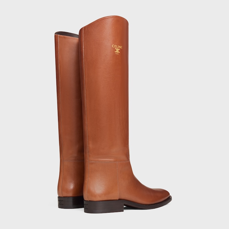 stivale da cavallo celine anais in pelle di vitello
