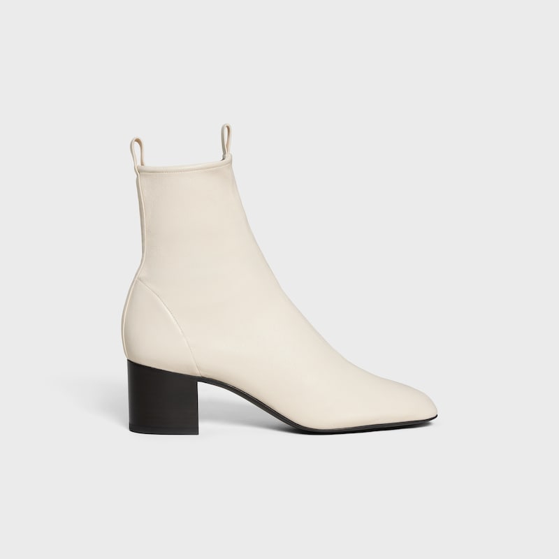 cheri - stivale con zip in pelle di agnello elasticizzata