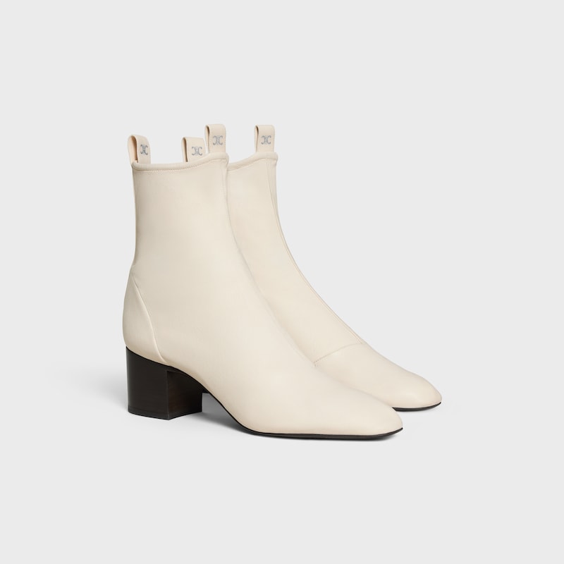 cheri - stivale con zip in pelle di agnello elasticizzata