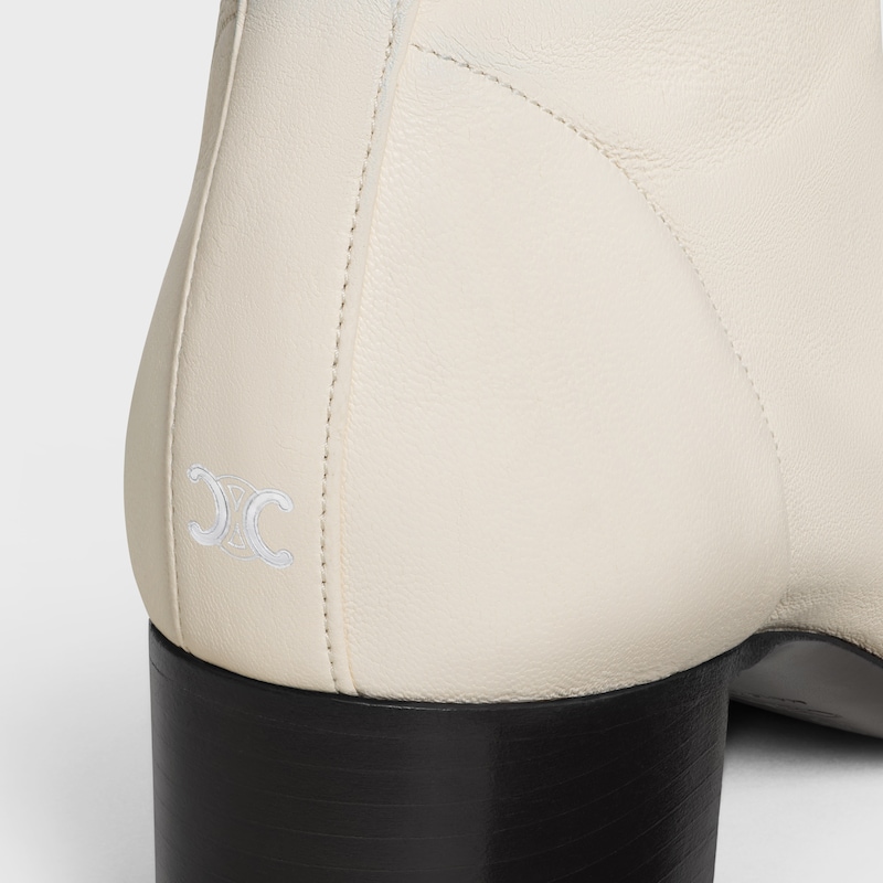 cheri - stivale con zip in pelle di agnello elasticizzata