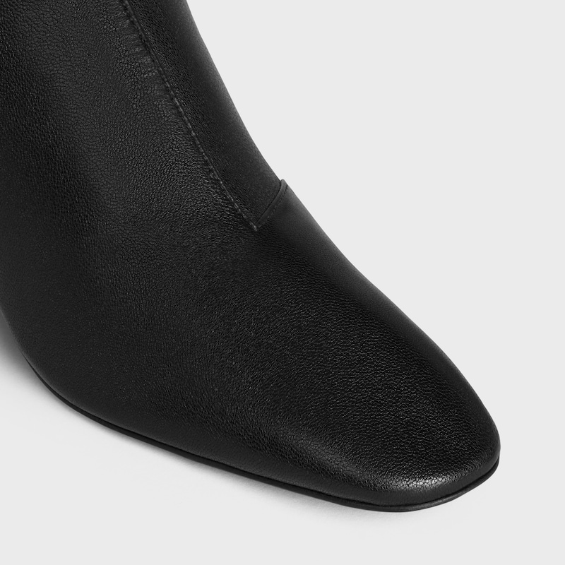 cheri - stivale con zip in pelle di agnello elasticizzata