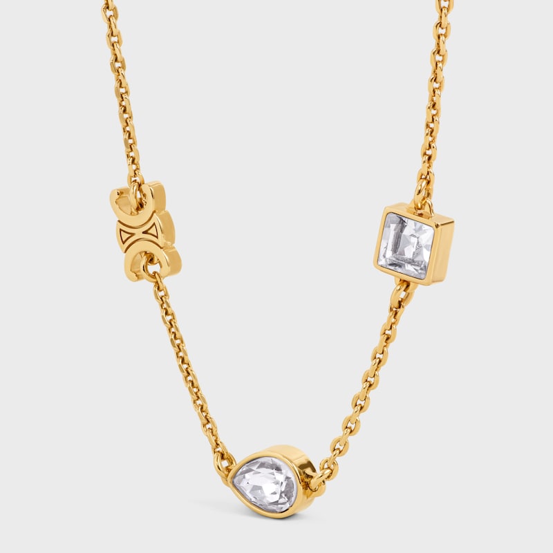 bracciale triomphe twinkle in strass e ottone con finitura oro