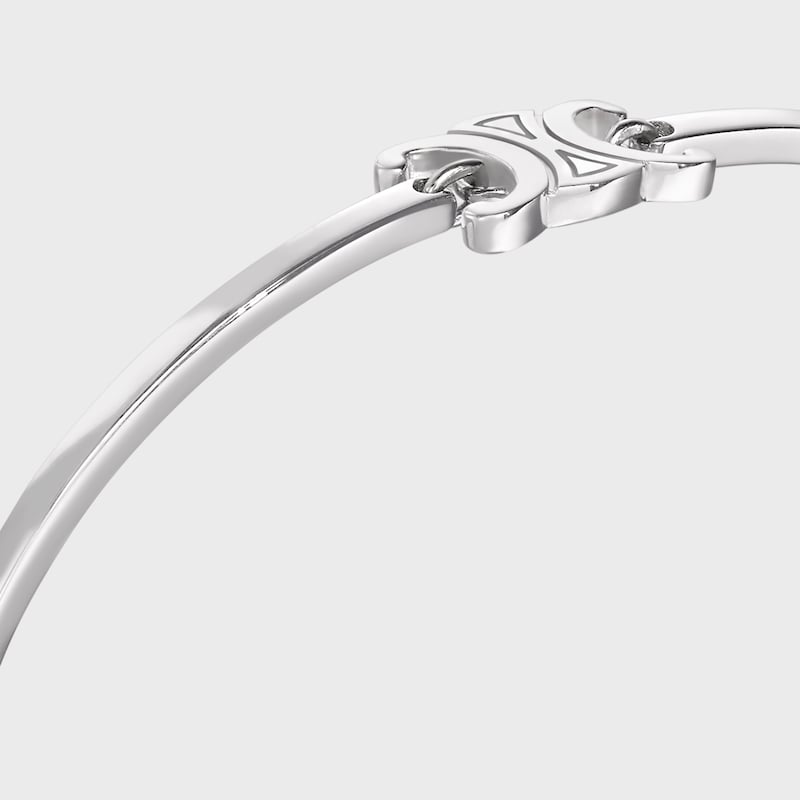 bracciale articolato triomphe in ottone con finitura rodio