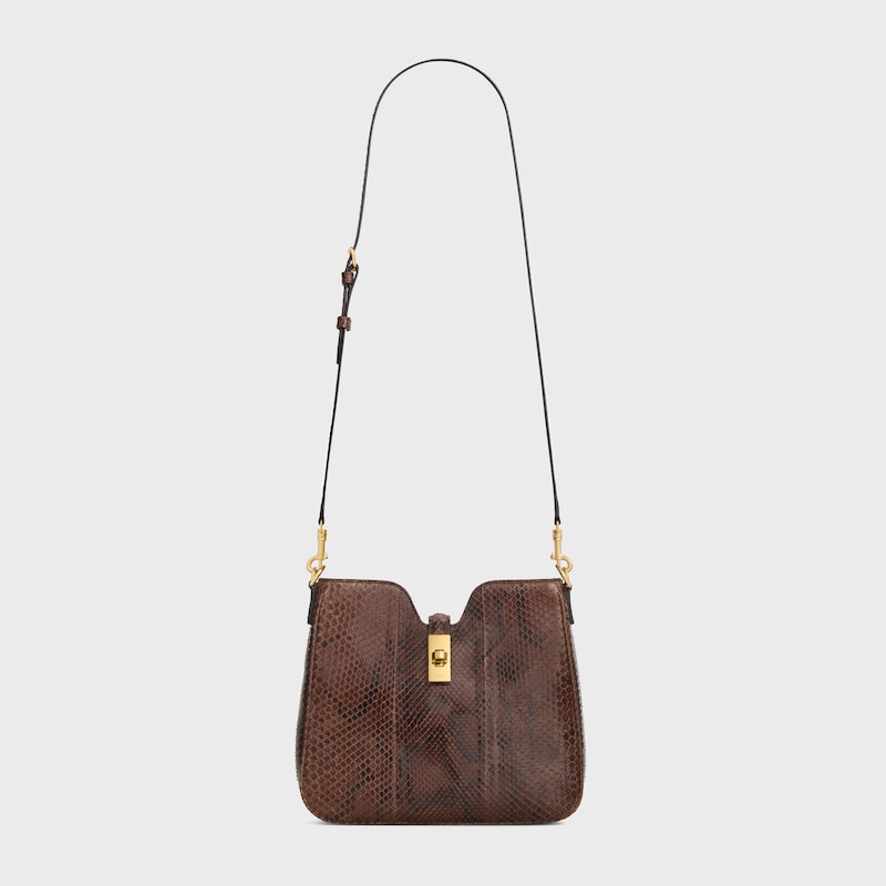 borsa morbida piccola camille 16 in pitone