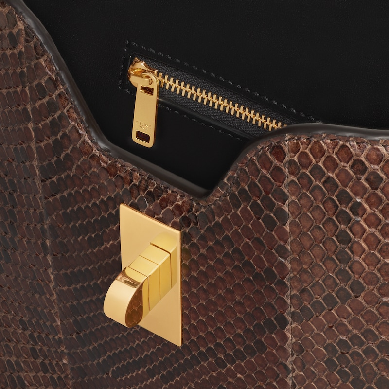 borsa morbida piccola camille 16 in pitone