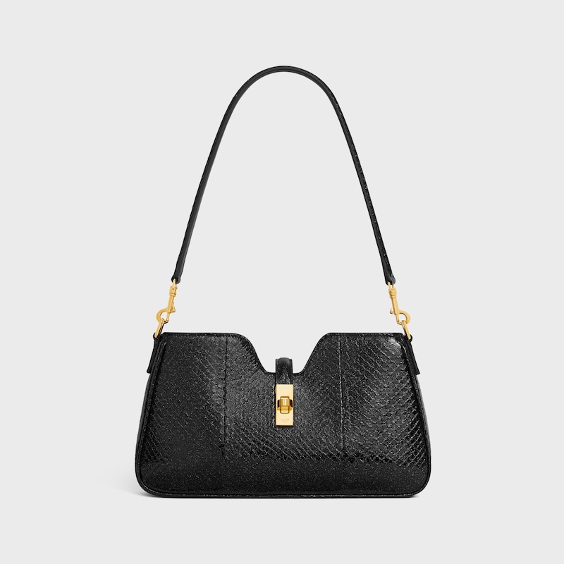 tracolla camille 16 soft in pitone glitter