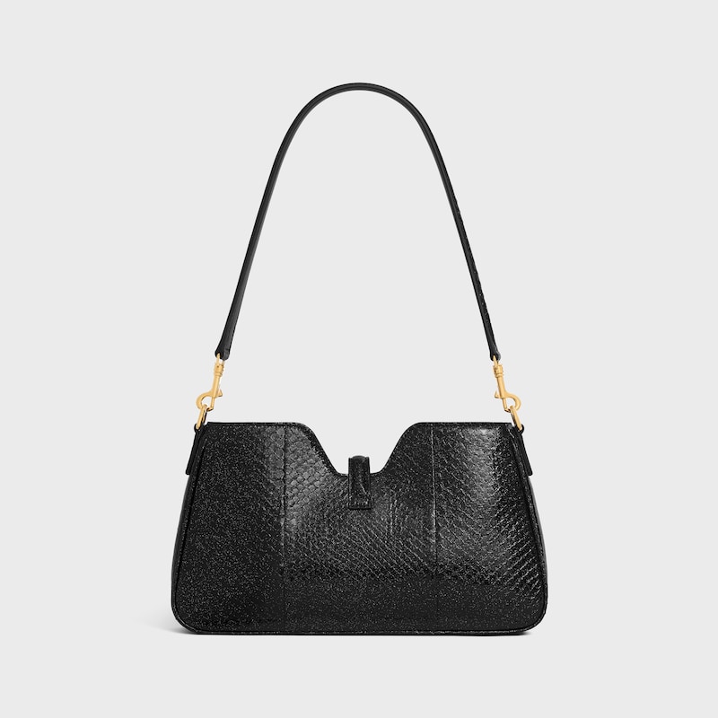 tracolla camille 16 soft in pitone glitter
