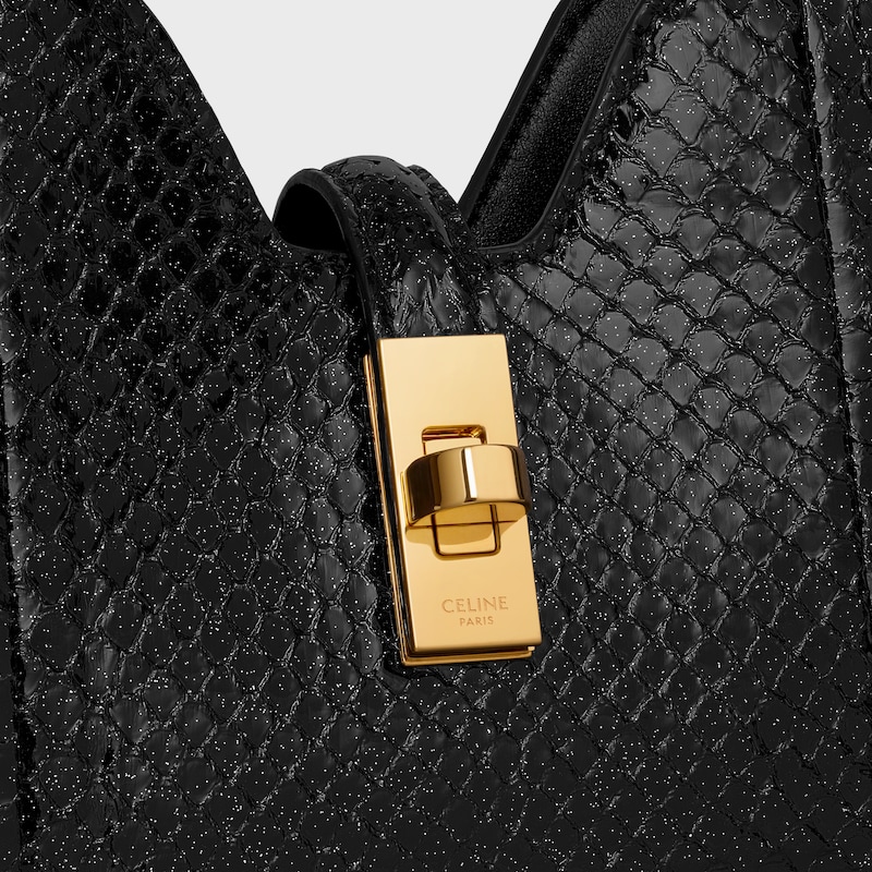 tracolla camille 16 soft in pitone glitter