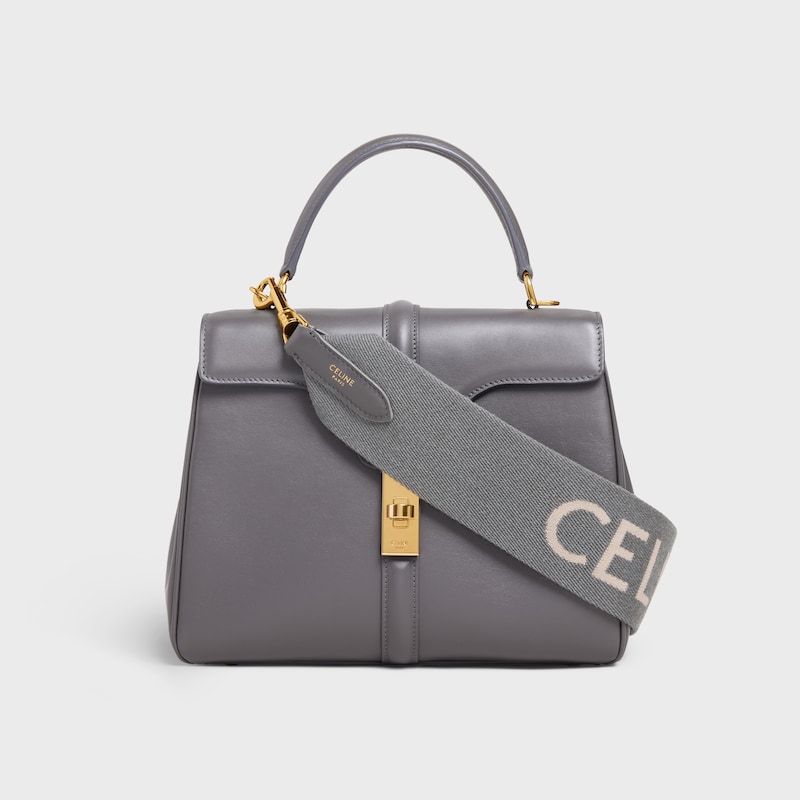 cinturino corto in lana con jacquard celine
