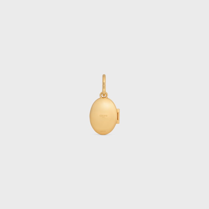 ciondolo celine charms elephant in ottone con finitura oro smalto e acciaio