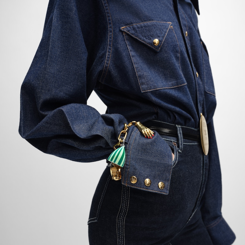celine charms berlingot in resina e ottone con finitura rodio