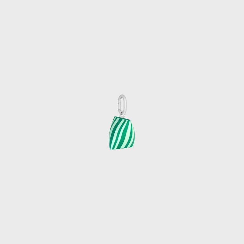 celine charms berlingot in resina e ottone con finitura rodio