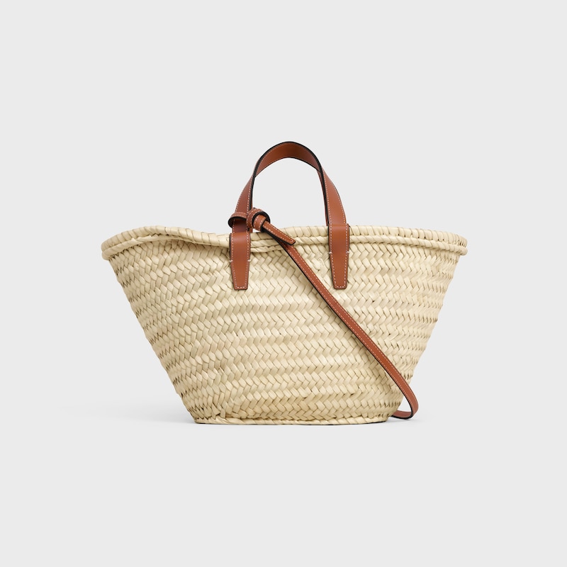 borsa classica celine per teen in foglie di palma e pelle di vitello