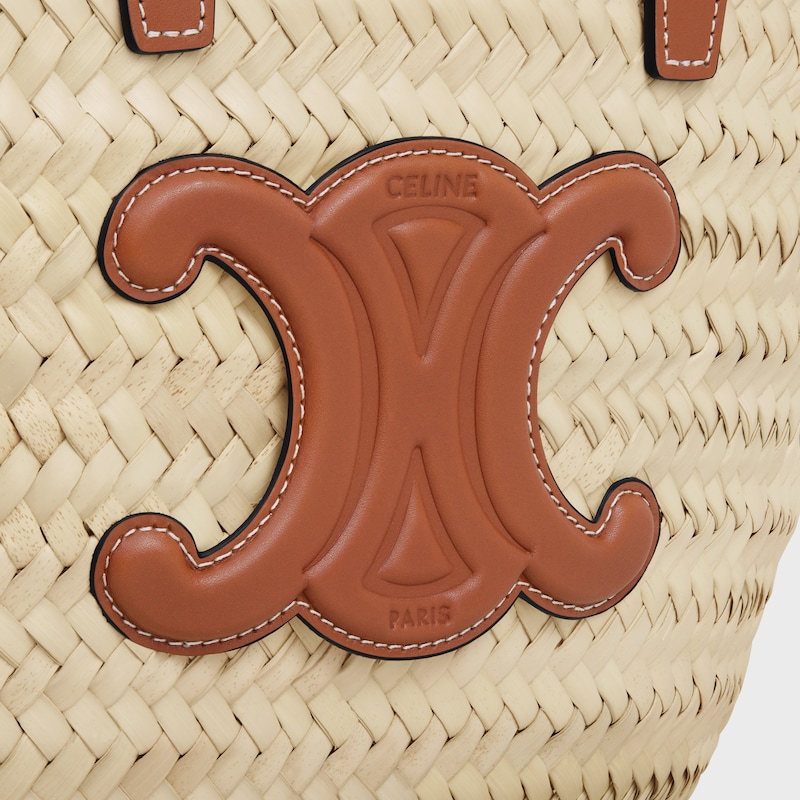 borsa classica celine per teen in foglie di palma e pelle di vitello