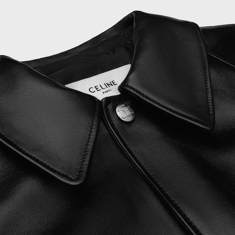 cappotto in pelle di vitello