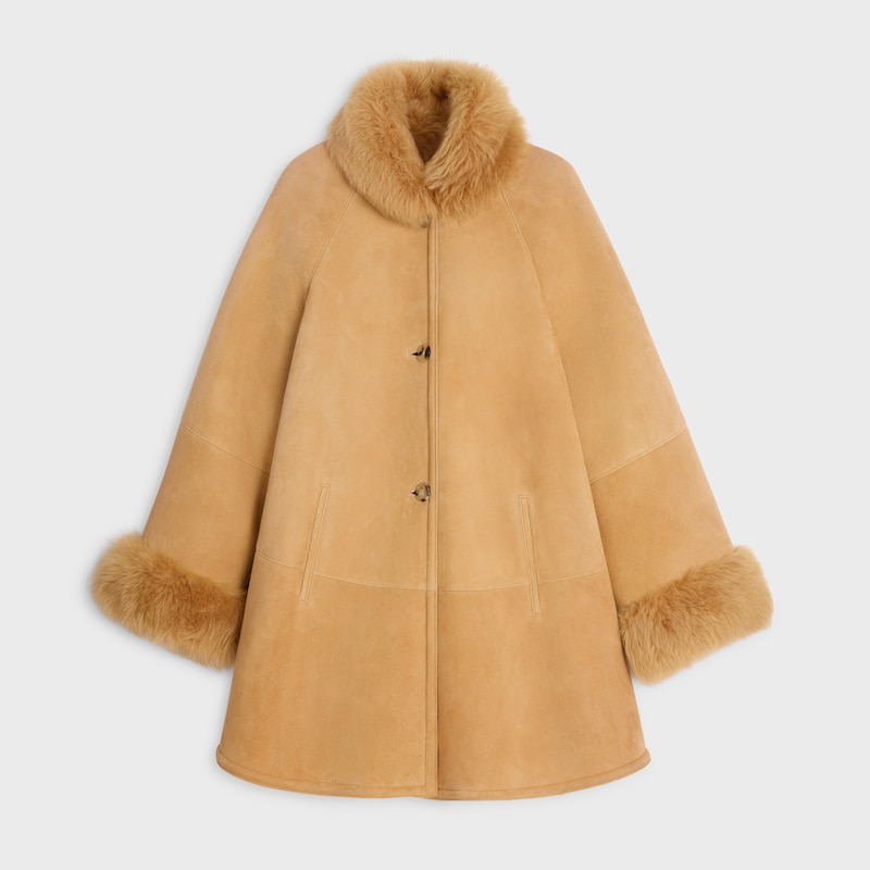 cappotto in pelle scamosciata