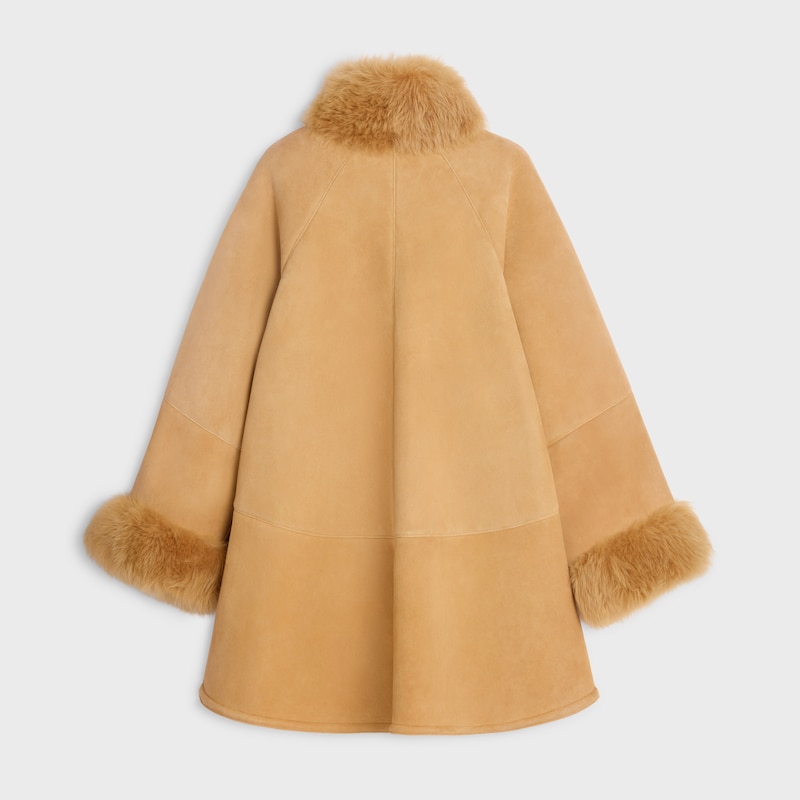 cappotto in pelle scamosciata