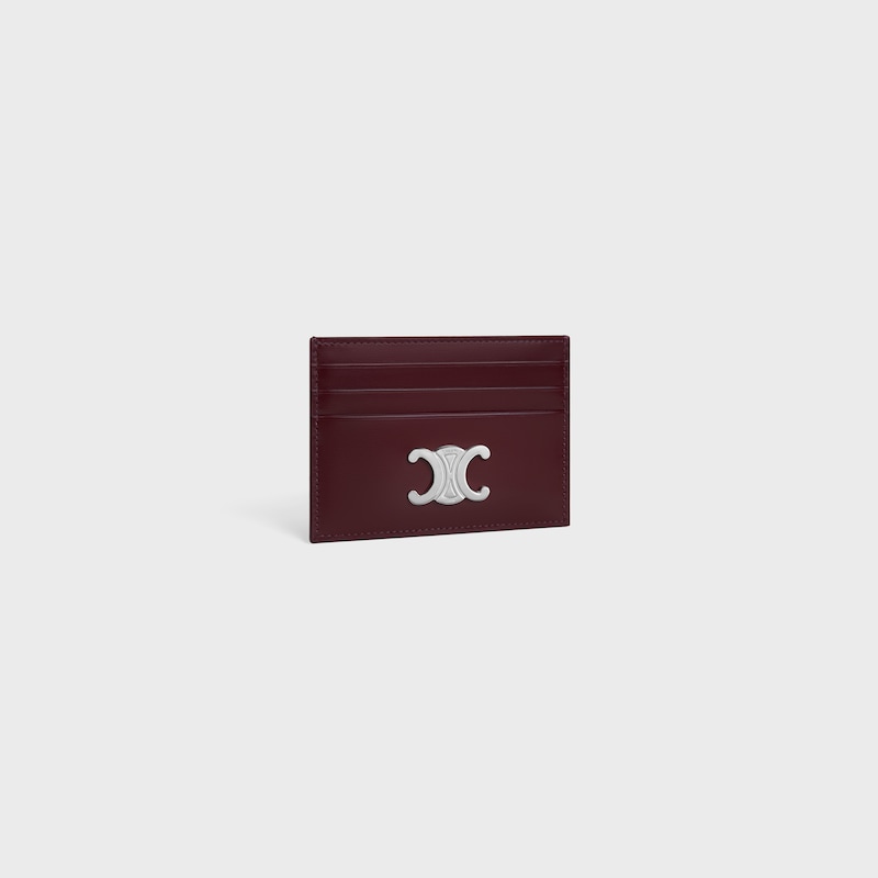 porta carte triomphe in pelle di vitello lucida