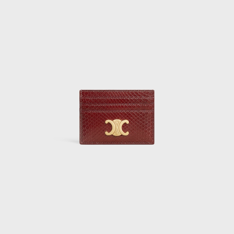 porta carte triomphe in pitone