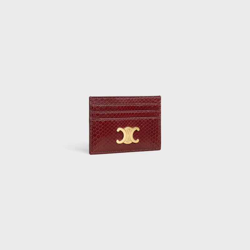 porta carte triomphe in pitone