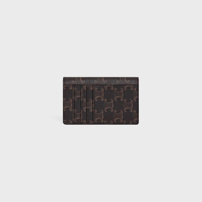 porta carte lungo con patta triomphe in tela triomphe