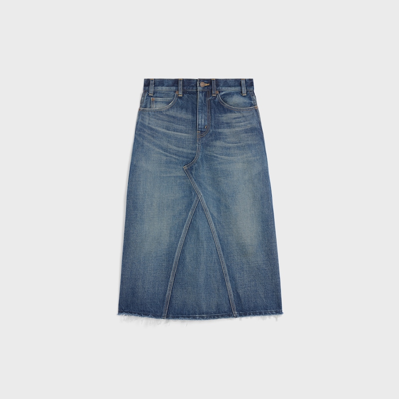gonna midi in denim lavaggio dark union