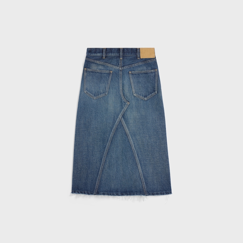 gonna midi in denim lavaggio dark union