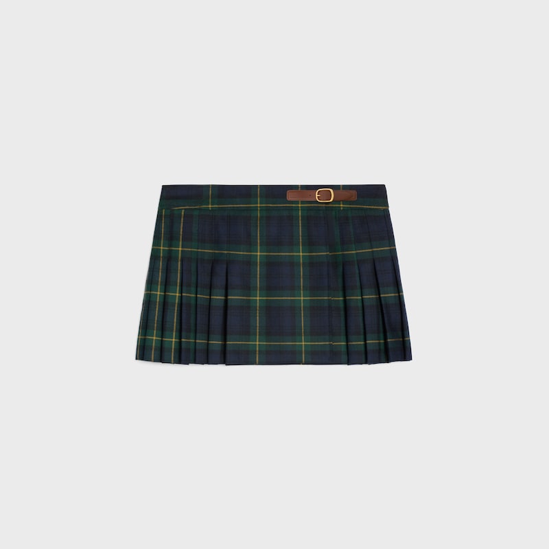 minigonna kilt in lana tartan