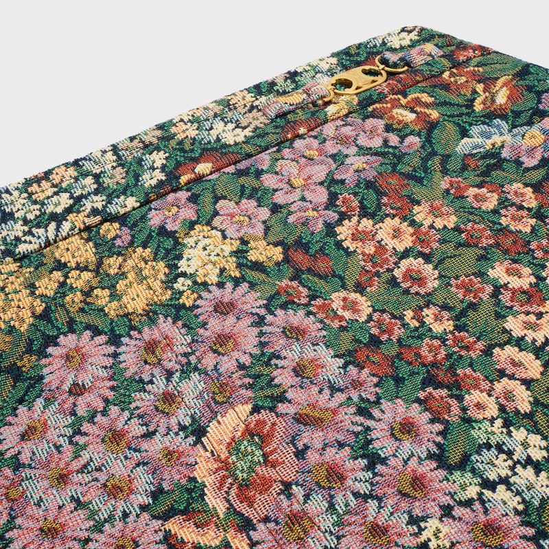 minigonna in jacquard di cotone