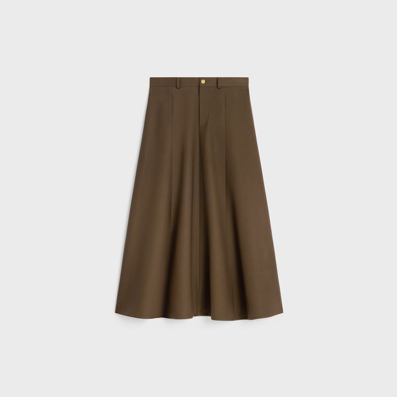 gonna in gabardine di cotone