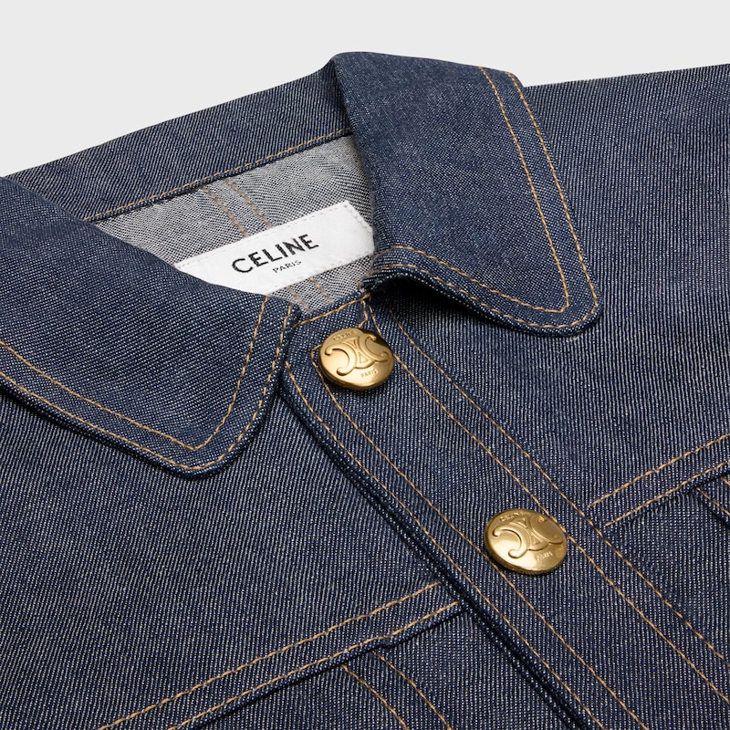 mini abito in denim lavato grezzo