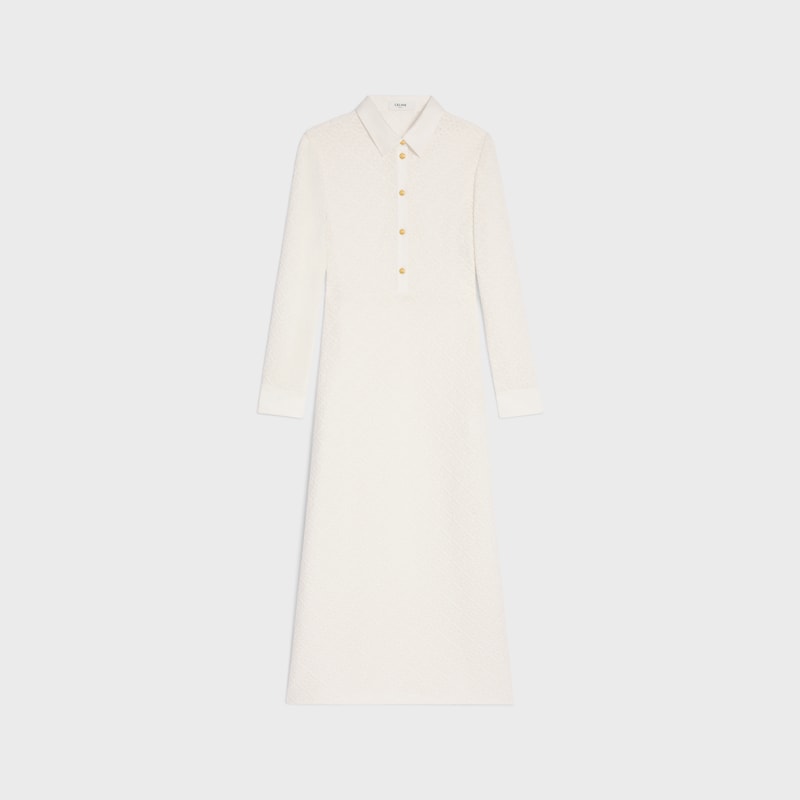 abito polo midi in cotone alluncinetto