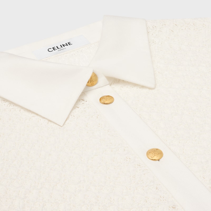 abito polo midi in cotone alluncinetto